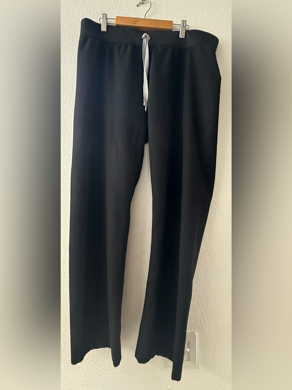 Figs Black Livingston scrub pants.